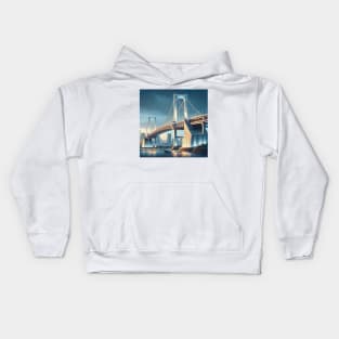 Tokyo Rainbow Bridge Kids Hoodie